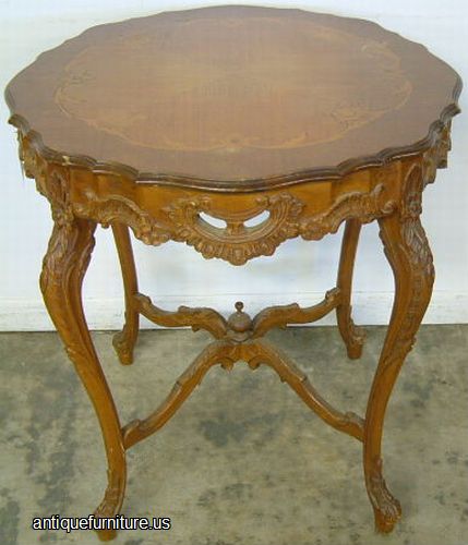 Antique Ornate French Style Center Table