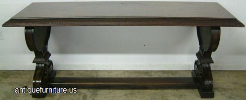 Antique Ornate Mahogany Sofa Table