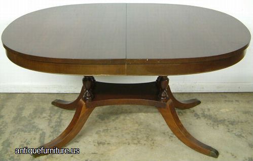 Antique Oval Mahogany Dining Table