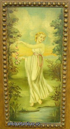 Antique Paint Decorated Chest Painting