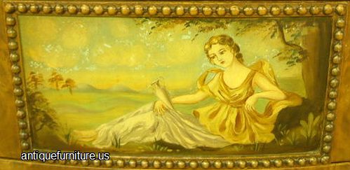 Antique Paint Decorated Dresser Painting