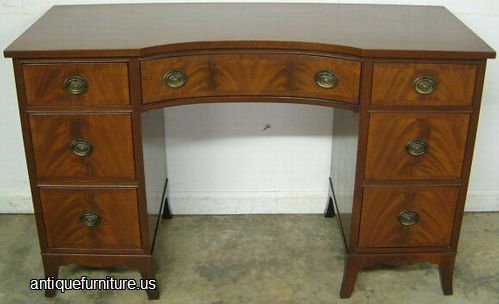 Antique Banded Inlay Flame Mahogany Vanity