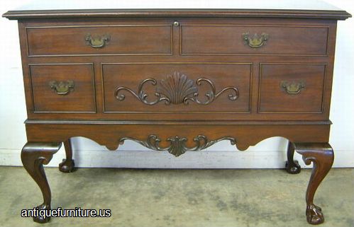 Antique Mahogany Ball Claw Cedar Chest