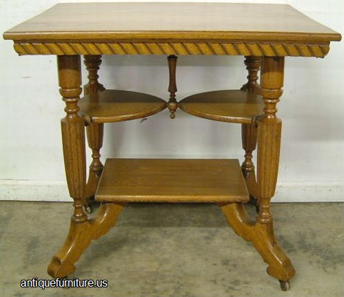Antique Oak Lamp Table