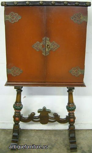 Antique Paint Decorated Cabinet