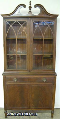 Antique Mahogany China Cabinet