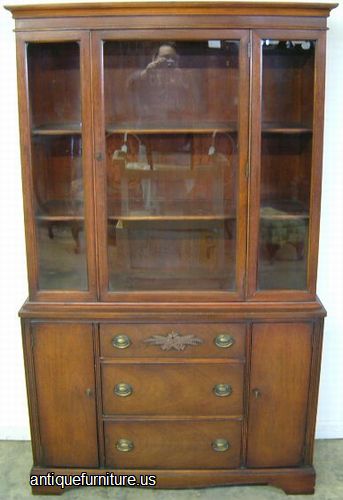 Antique Mahogany China Cabinet