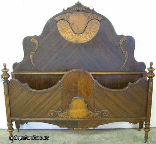 Antique Walnut Bed