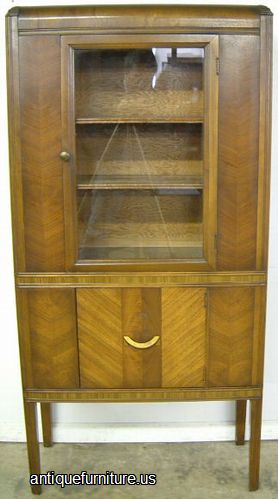Antique Art Deco China Cabinet