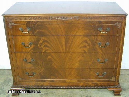 Antique Flame Mahogany Dresser