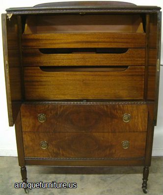 Antique Burl Walnut Chest
