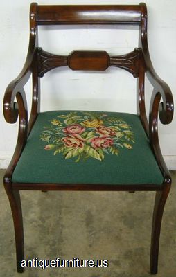 Antique Drexel Mahogany Arm Chair