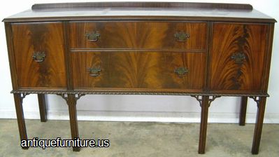 Antique Flame Mahogany Sideboard