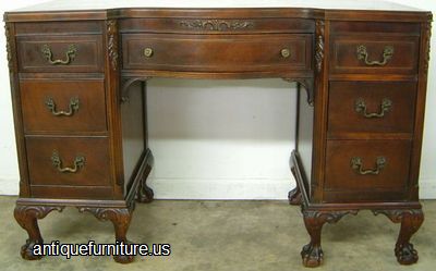 Antique Mahogany Ball Claw Vanity