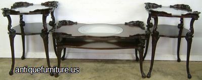 Antique Mahogany Coffee End Tables
