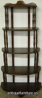 Antique Mahogany Curio Shelf