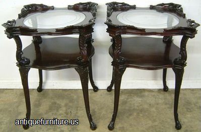 Antique Mahogany End Tables