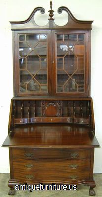 Antique Mahogany Governor Winthrop Desk