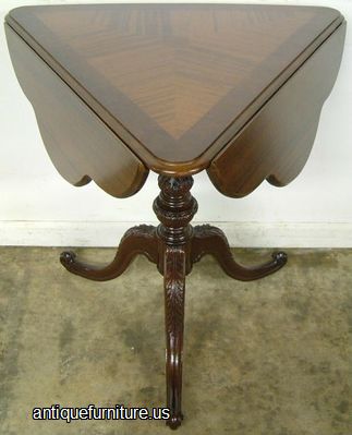 Antique Mahogany Handkerchief Table