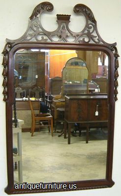 Antique Mahogany Mirror