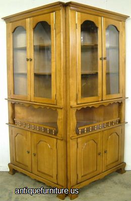 Antique Maple Corner Cabinets