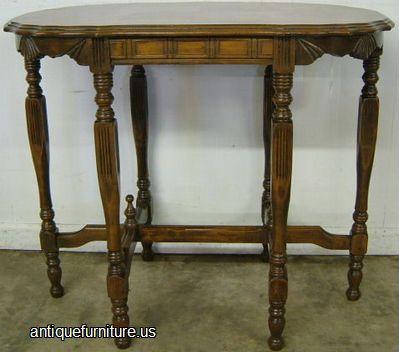 Antique Walnut Lamp Table