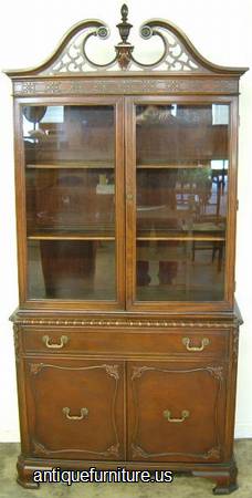 Antique Mahogany China Cabinet