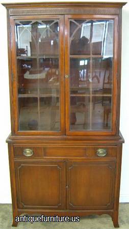 Antique Mahogany China Cabinet
