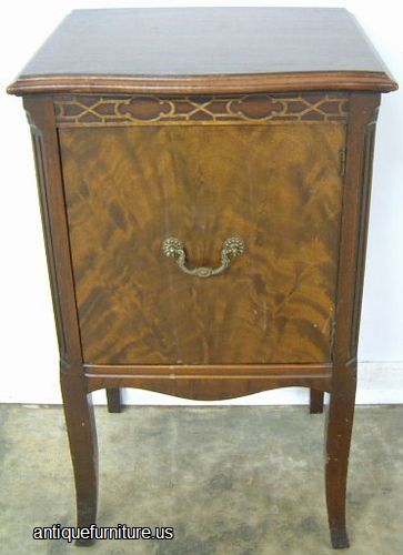 Antique Flame Mahogany Nightstand