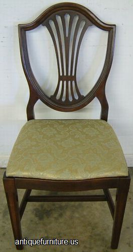 Antique Mahogany Shieldback Dining Chair