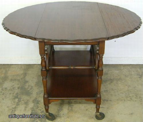 Antique Mahogany Tea Cart