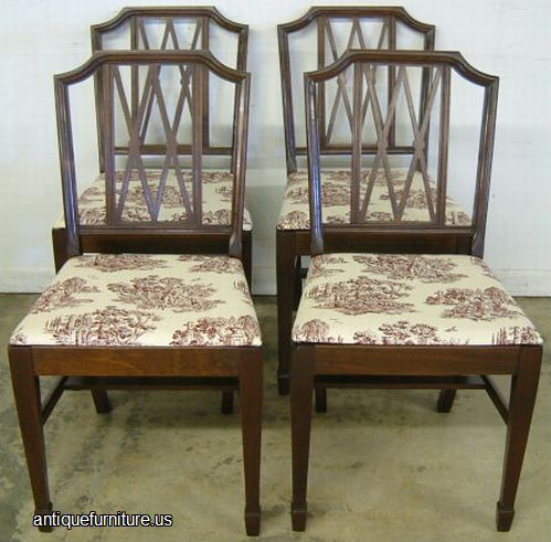 Antique Set Mahogany Dining Chairs