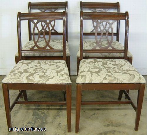 Antique Set Mahogany Dining Chairs