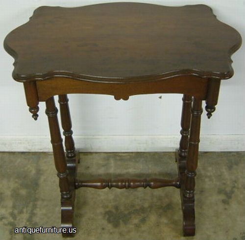Antique Walnut Victorian Lamp Table