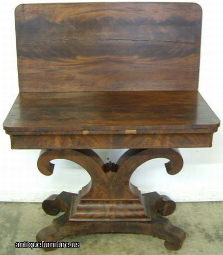 Antique Flame Mahogany Game Table