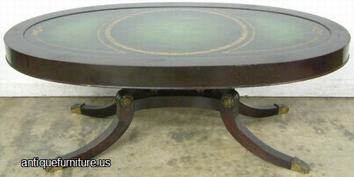 Antique Louis Scalera Mahogany Coffee Table