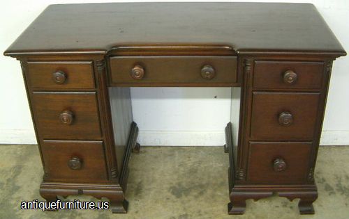 Antique Mahogany Kneehole Desk