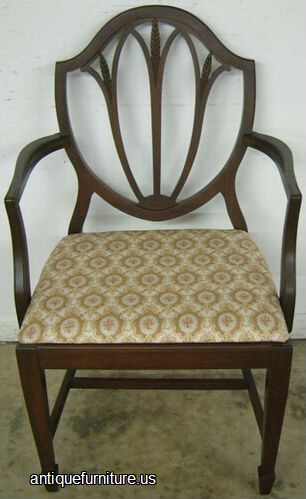Antique Mahogany Shieldback Dining Chair