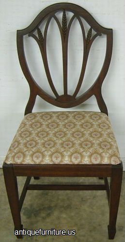 Antique Mahogany Shieldback Dining Chair