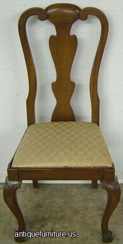 Antique Walnut Ball Claw Dining Chair
