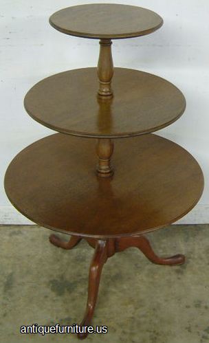 Antique Walnut Tier Table