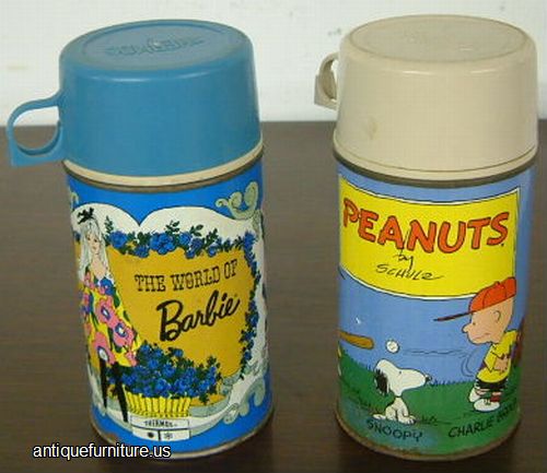 Antique Barbie Peanuts Thermos
