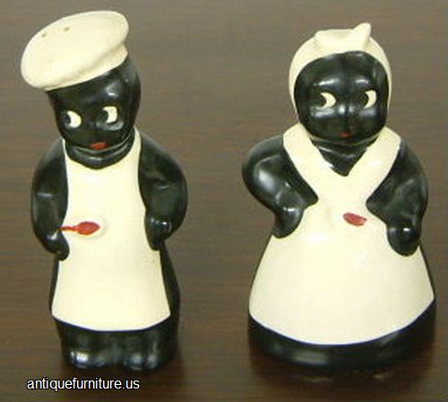 Antique Black Memorabilia Salt Pepper Shakers