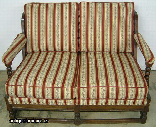 Antique Oak Settee