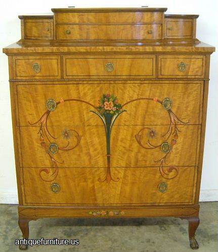 Antique Paint Deorated Chest