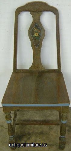 Antique Paint Deorated Dinette Chair