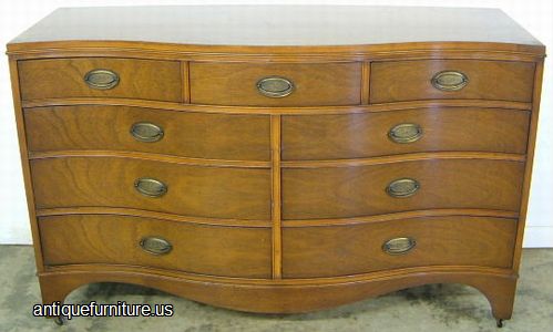 Antique Mahogany Double Dresser