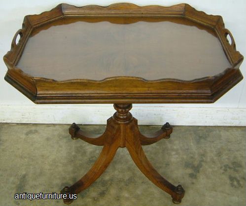 Antique Walnut Tray Top Coffee Table