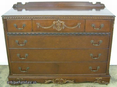 Antique Ornate Mahogany Dresser