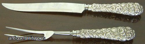 Antique Sterling Silver Carving Set